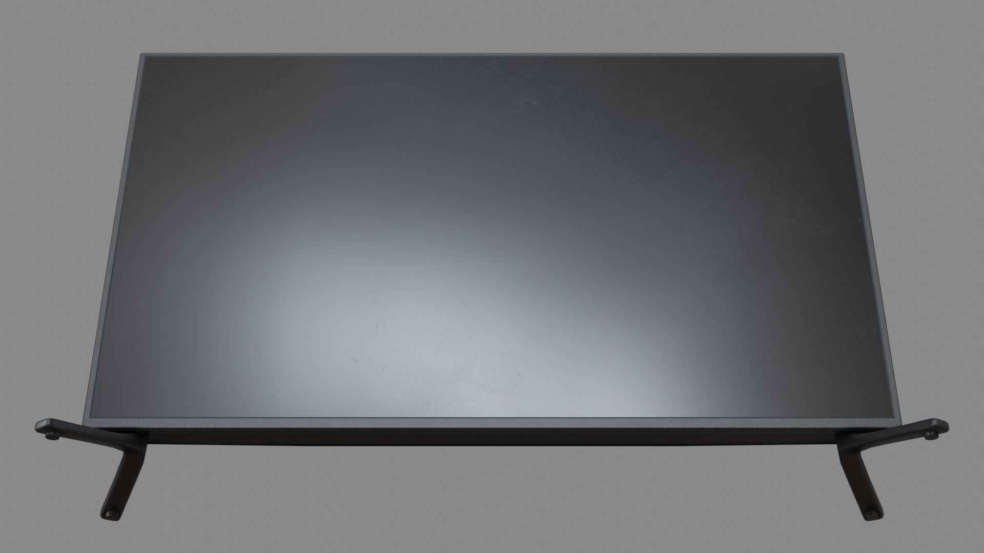 Flat Screen Television Free low-poly 3D model_13