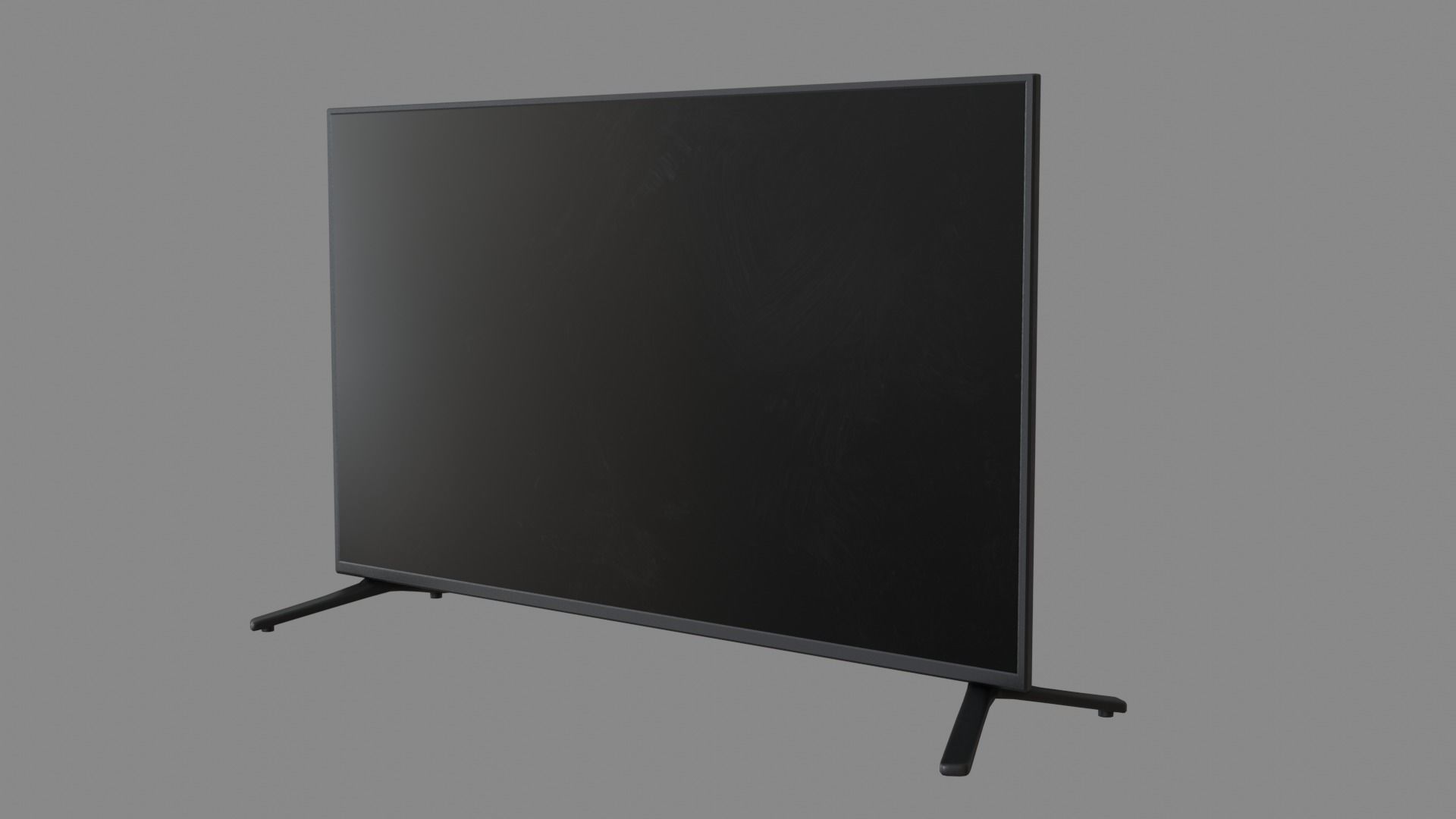 Flat Screen Television Free low-poly 3D model_3