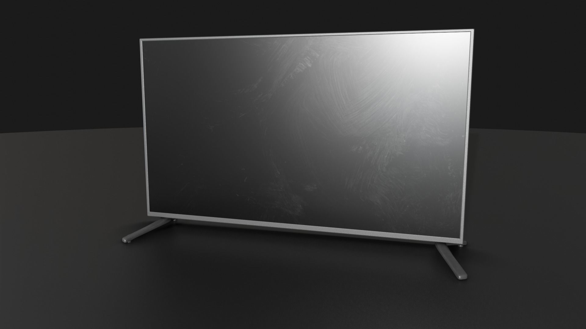 Flat Screen Television Free low-poly 3D model_18