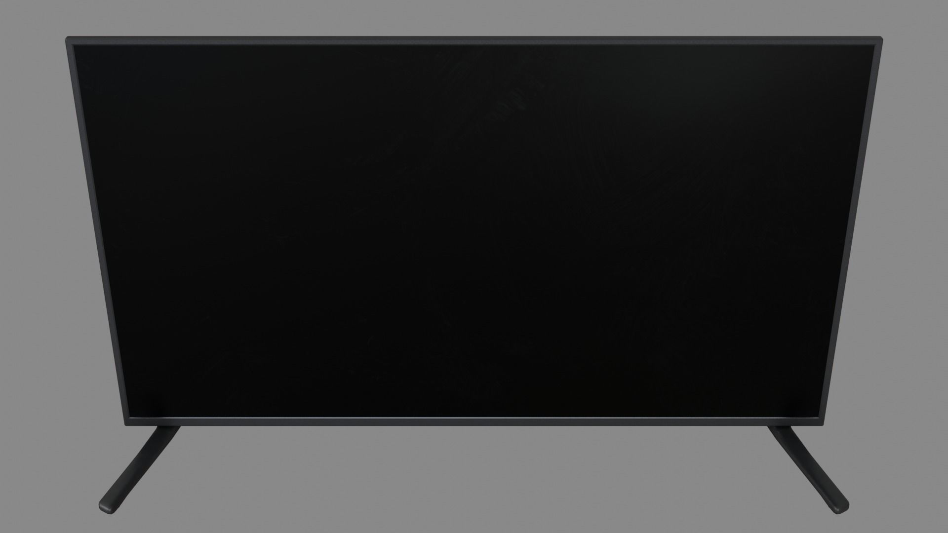 Flat Screen Television Free low-poly 3D model_11