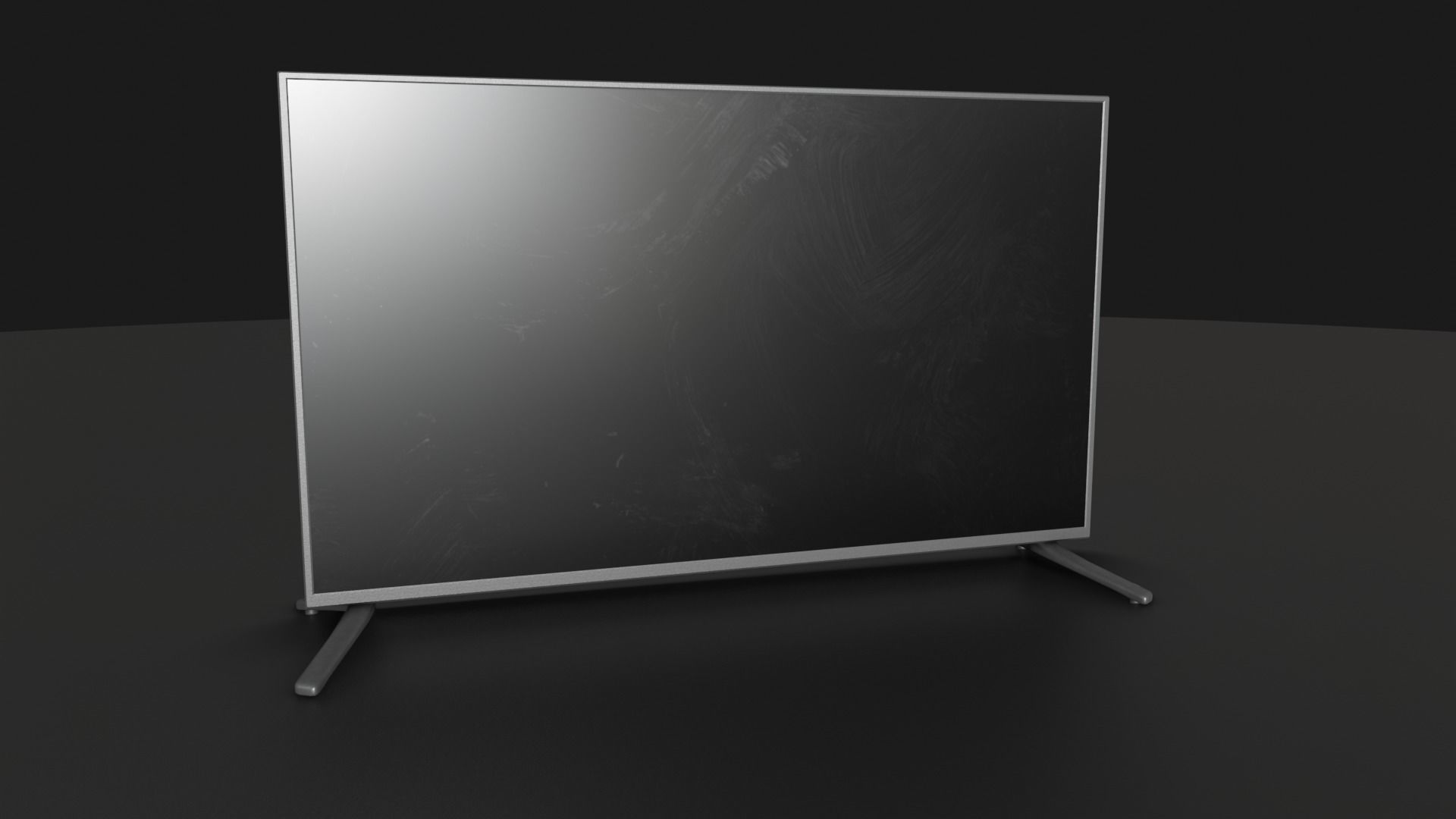 Flat Screen Television Free low-poly 3D model_17