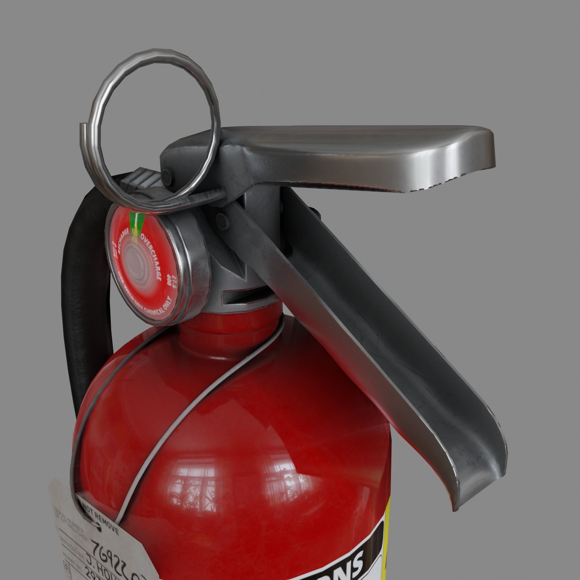 Fire Extinguisher Free low-poly 3D model_19
