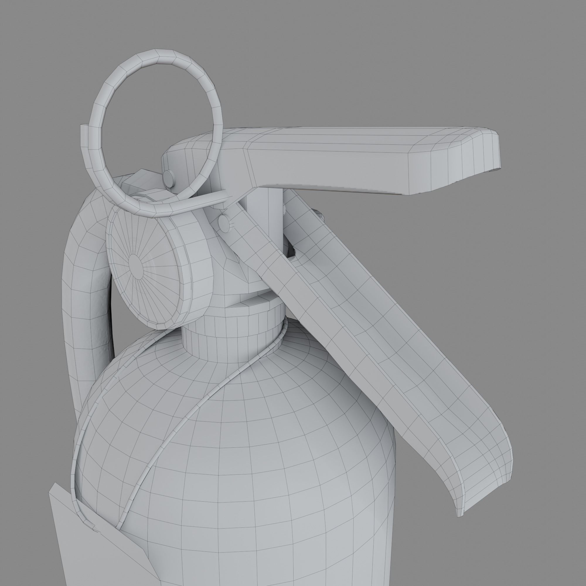 Fire Extinguisher Free low-poly 3D model_20