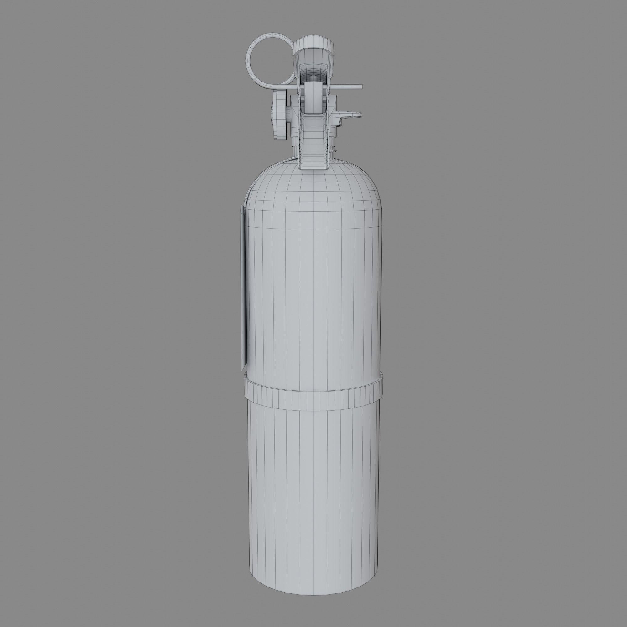 Fire Extinguisher Free low-poly 3D model_16