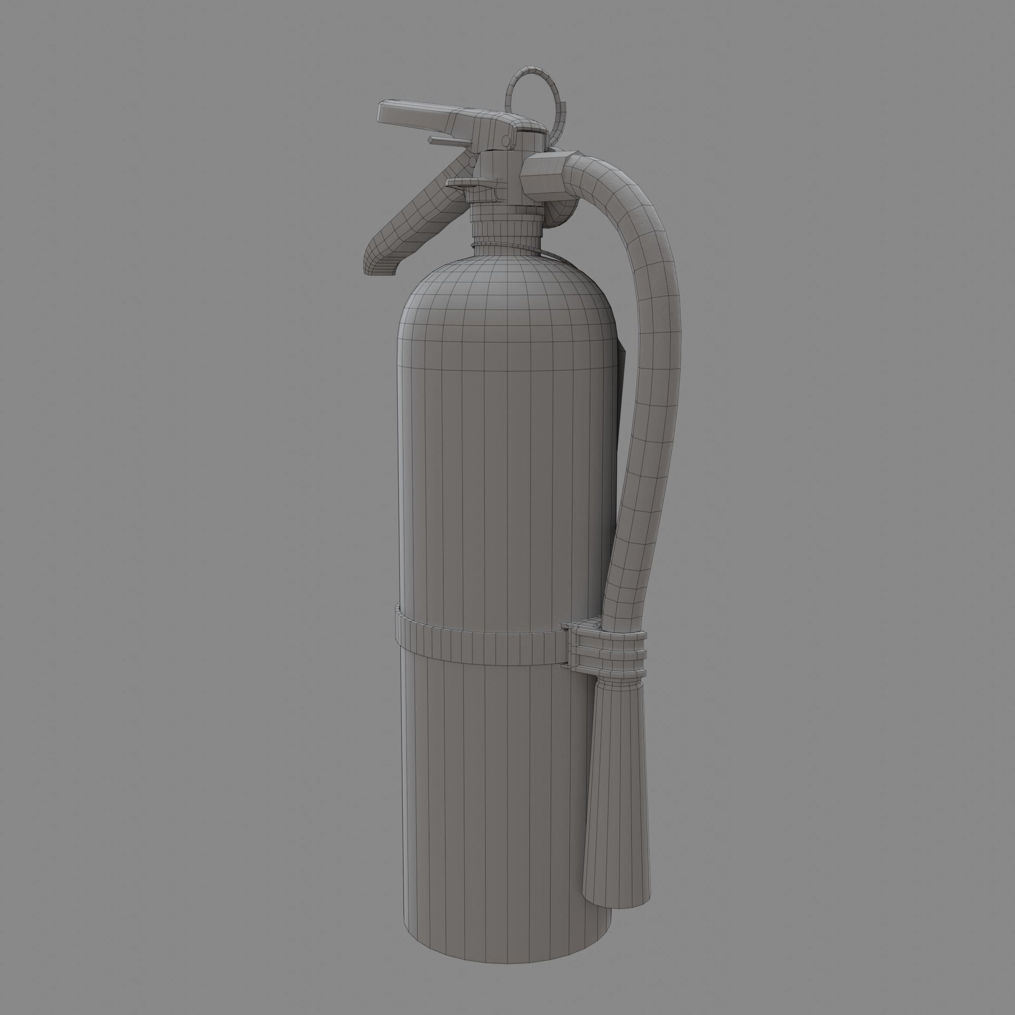 Fire Extinguisher Free low-poly 3D model_10