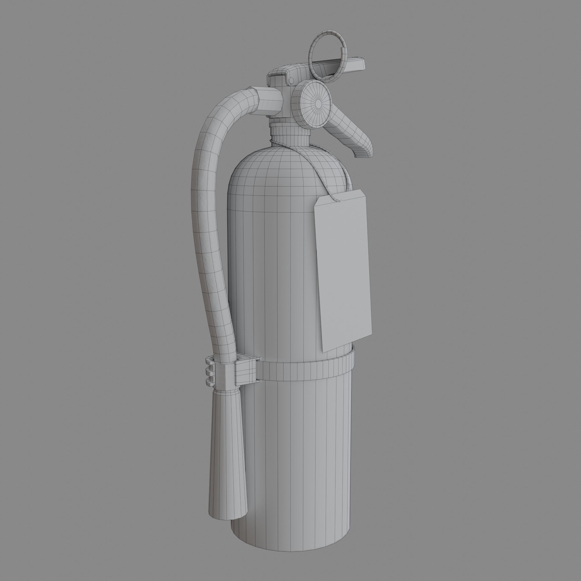 Fire Extinguisher Free low-poly 3D model_6