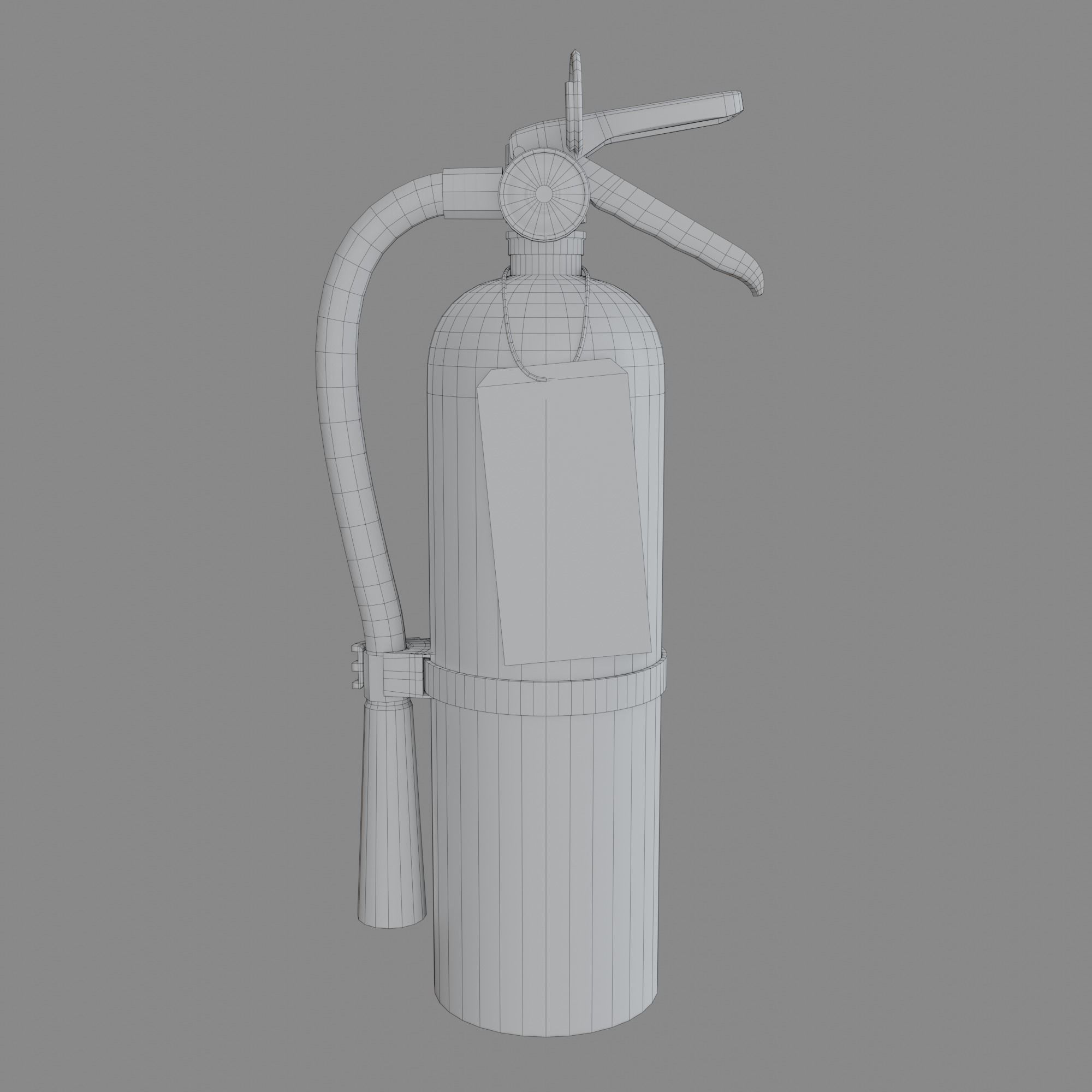 Fire Extinguisher Free low-poly 3D model_4