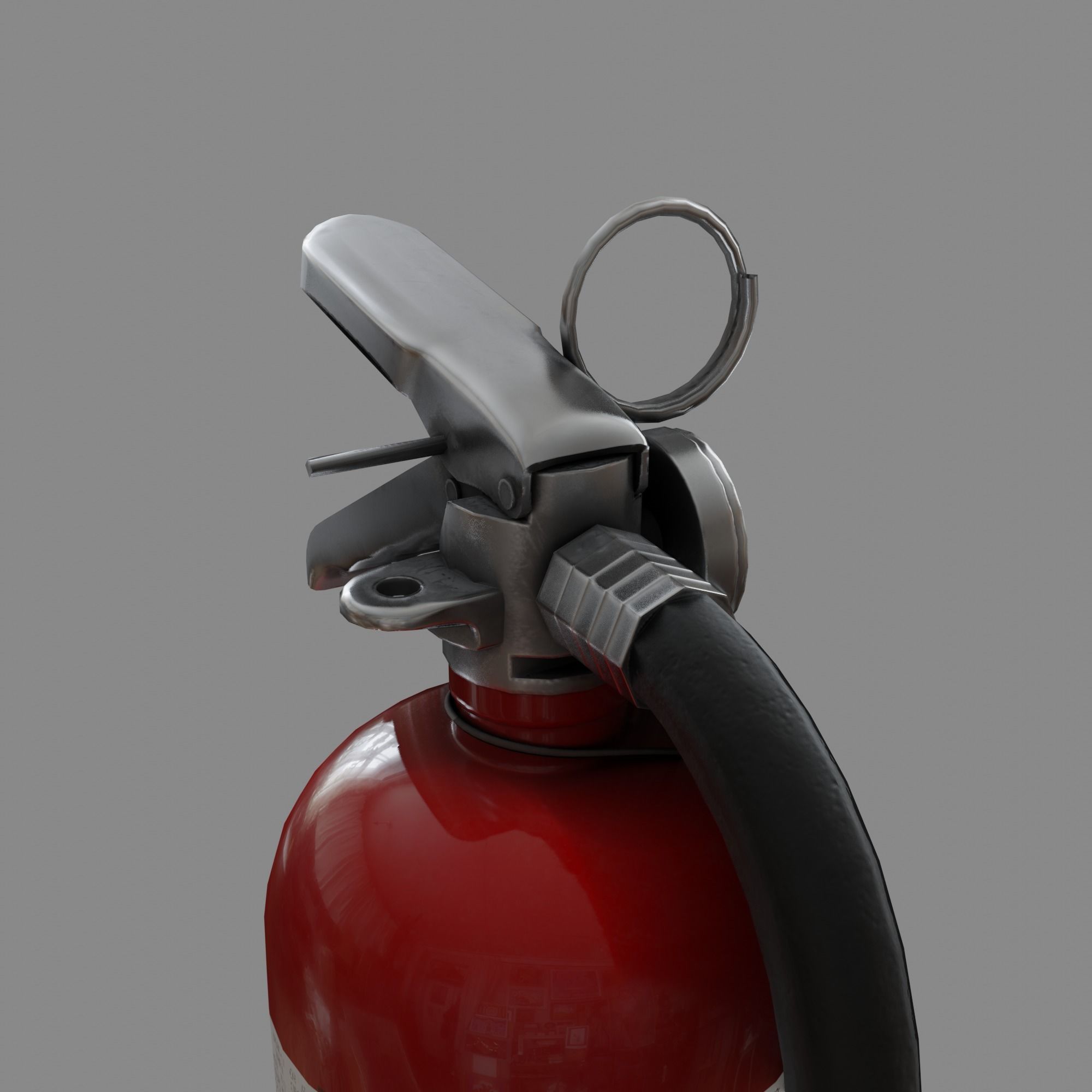 Fire Extinguisher Free low-poly 3D model_2