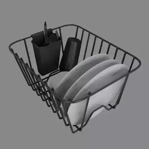Dish Rack with Dishes