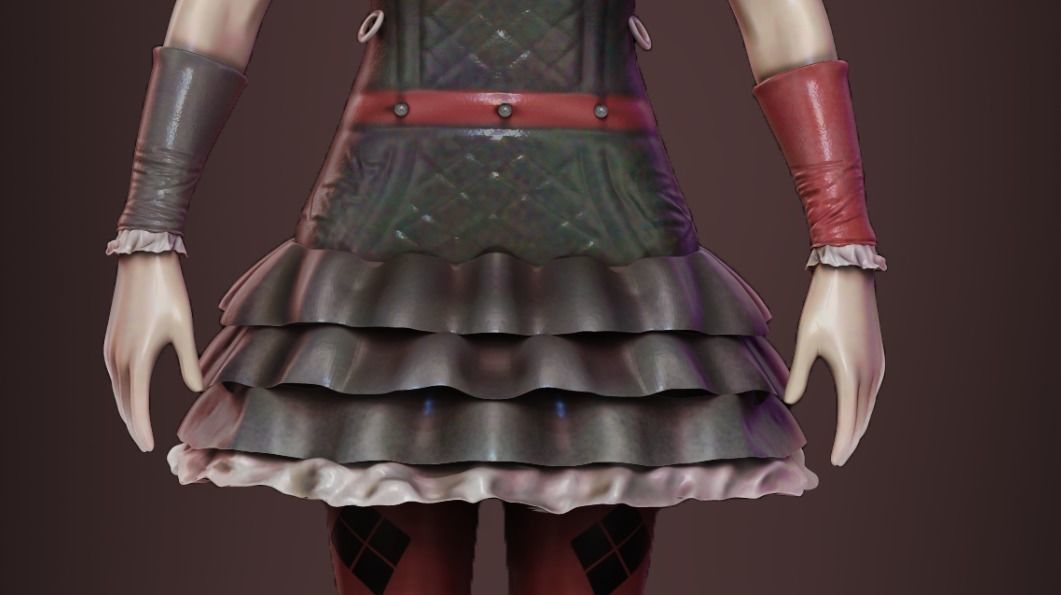 Harley Quinn 3D model_6