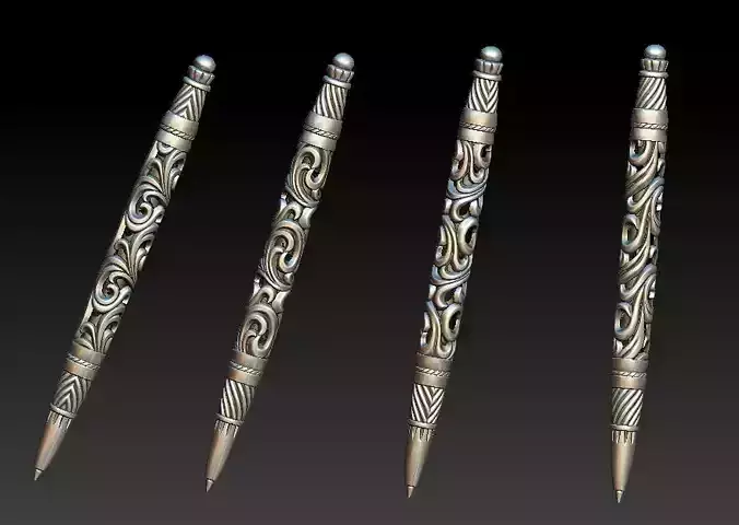 Pen 3D Print model silver