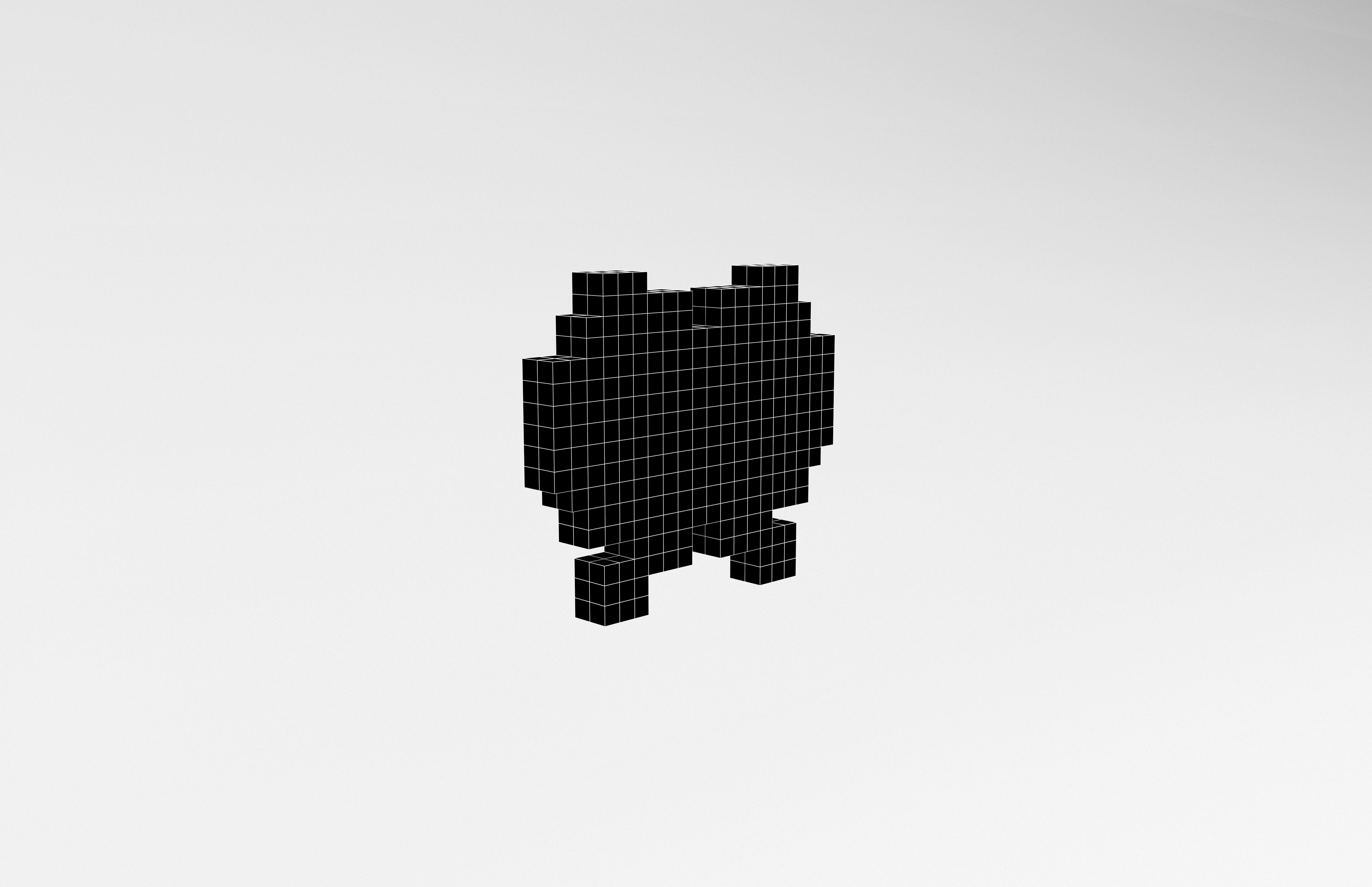 Apple Alien Monster Emoji 02 Low-poly 3D model_8