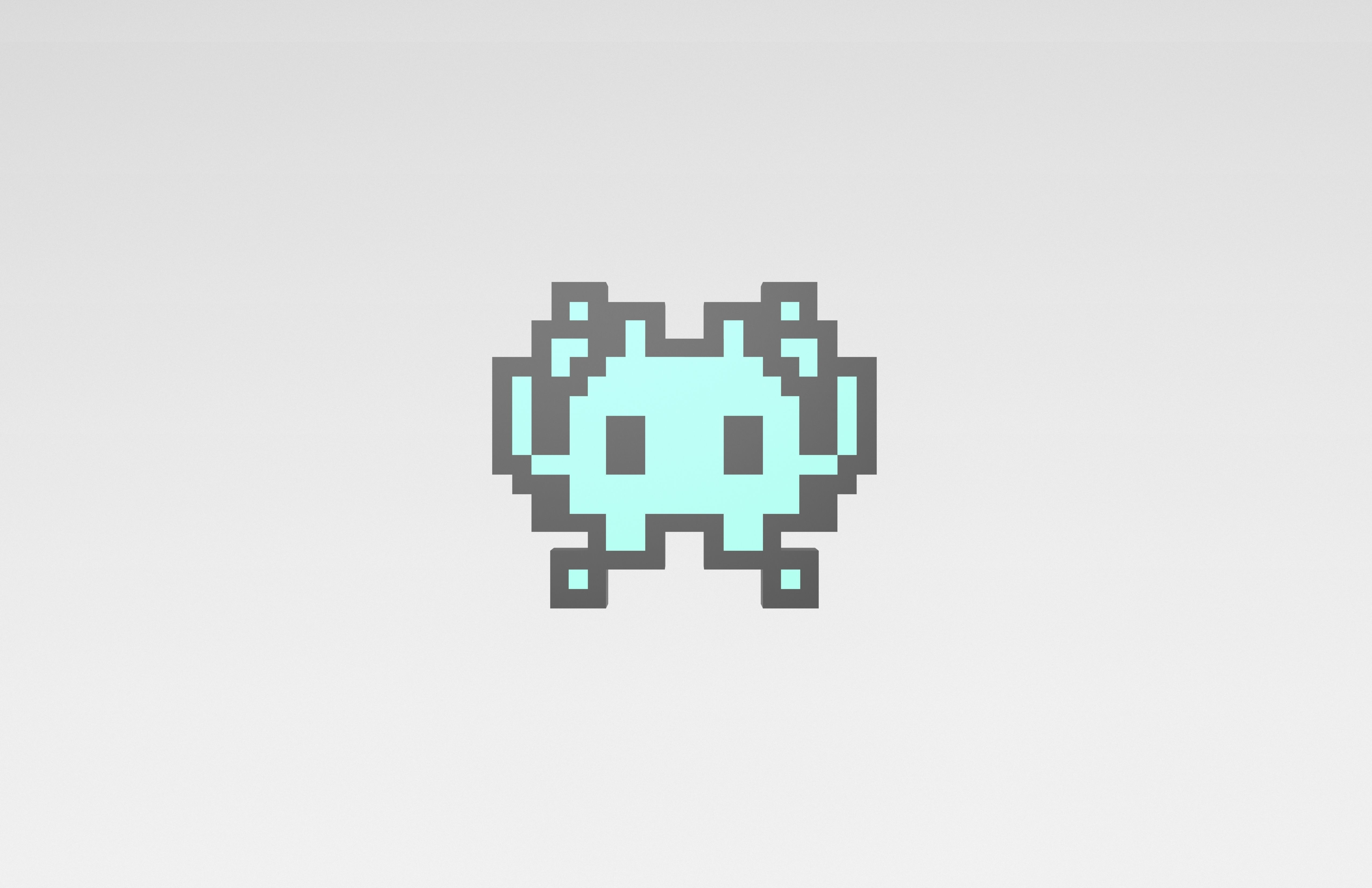 Apple Alien Monster Emoji 02 Low-poly 3D model_2