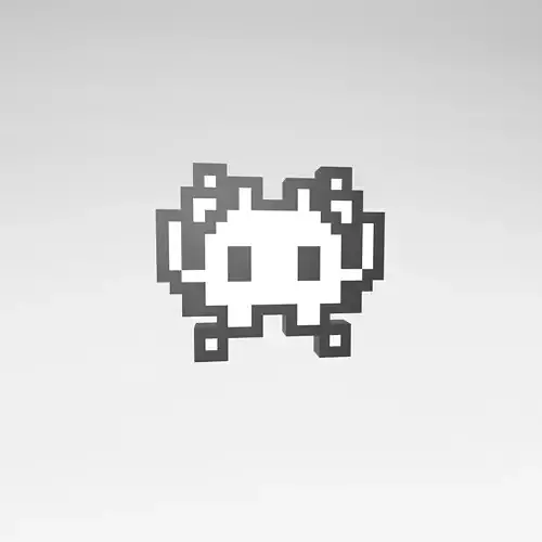 Apple Alien Monster Emoji 06 Low-poly 3D model