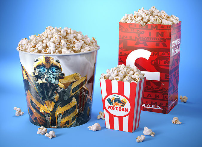 Popcorn 3D Collection 3D model