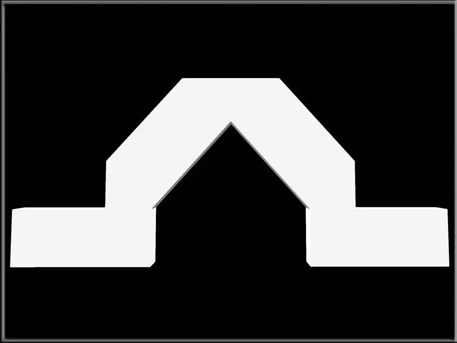 Triangular shaped Arch 04 Low-poly 3D model
