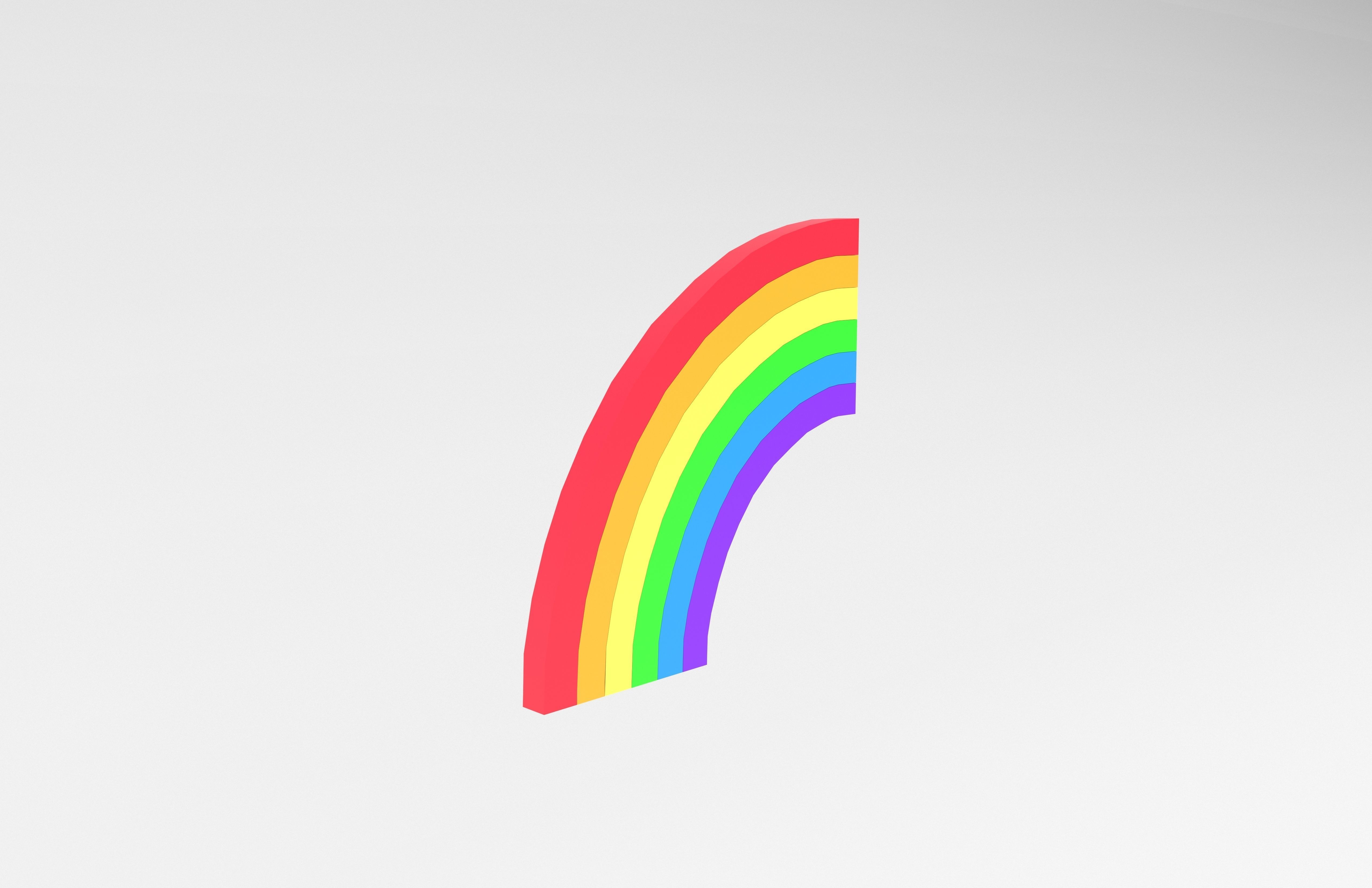 Rainbow v1 001 Low-poly 3D model_3