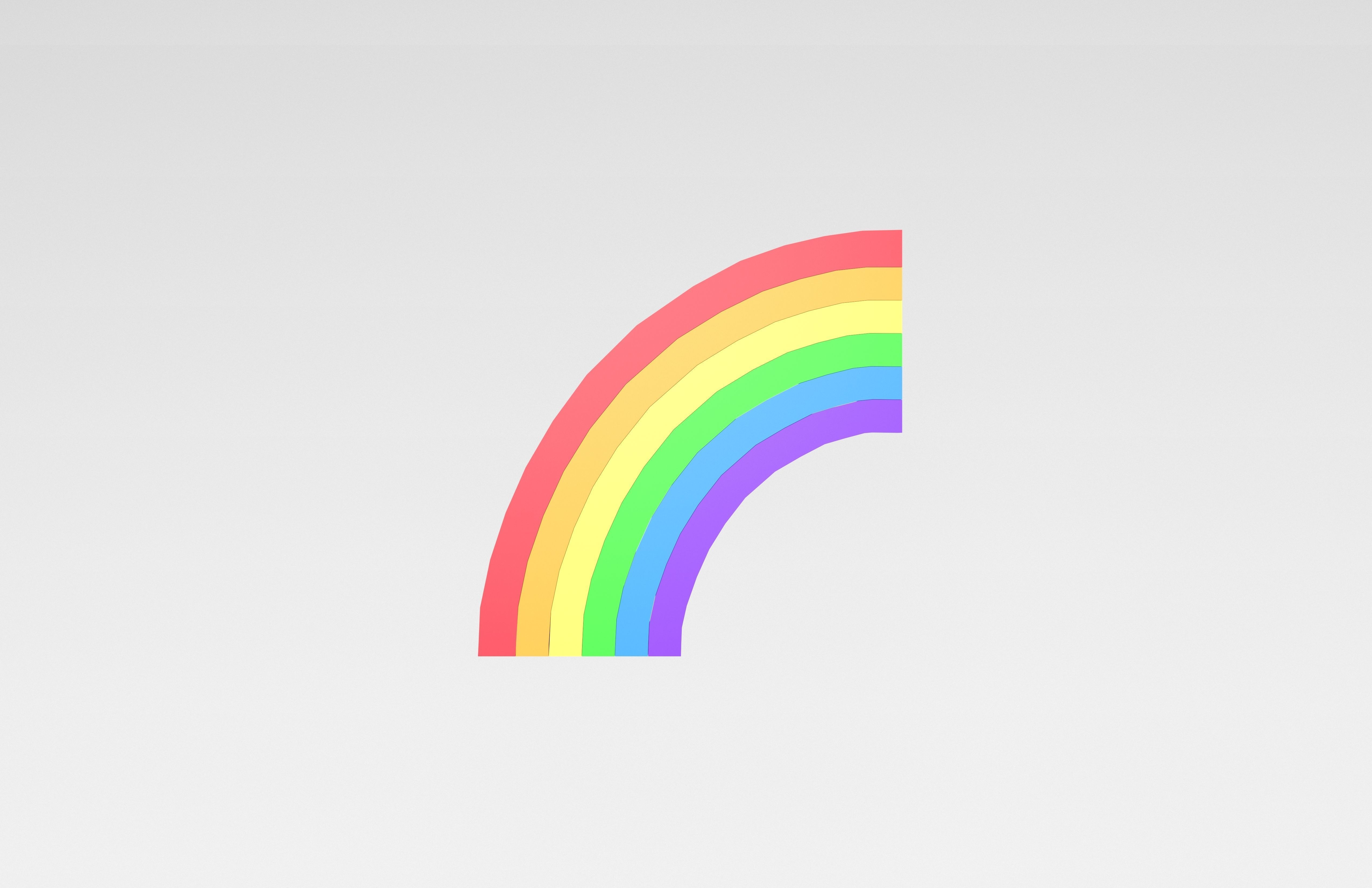 Rainbow v1 001 Low-poly 3D model_1