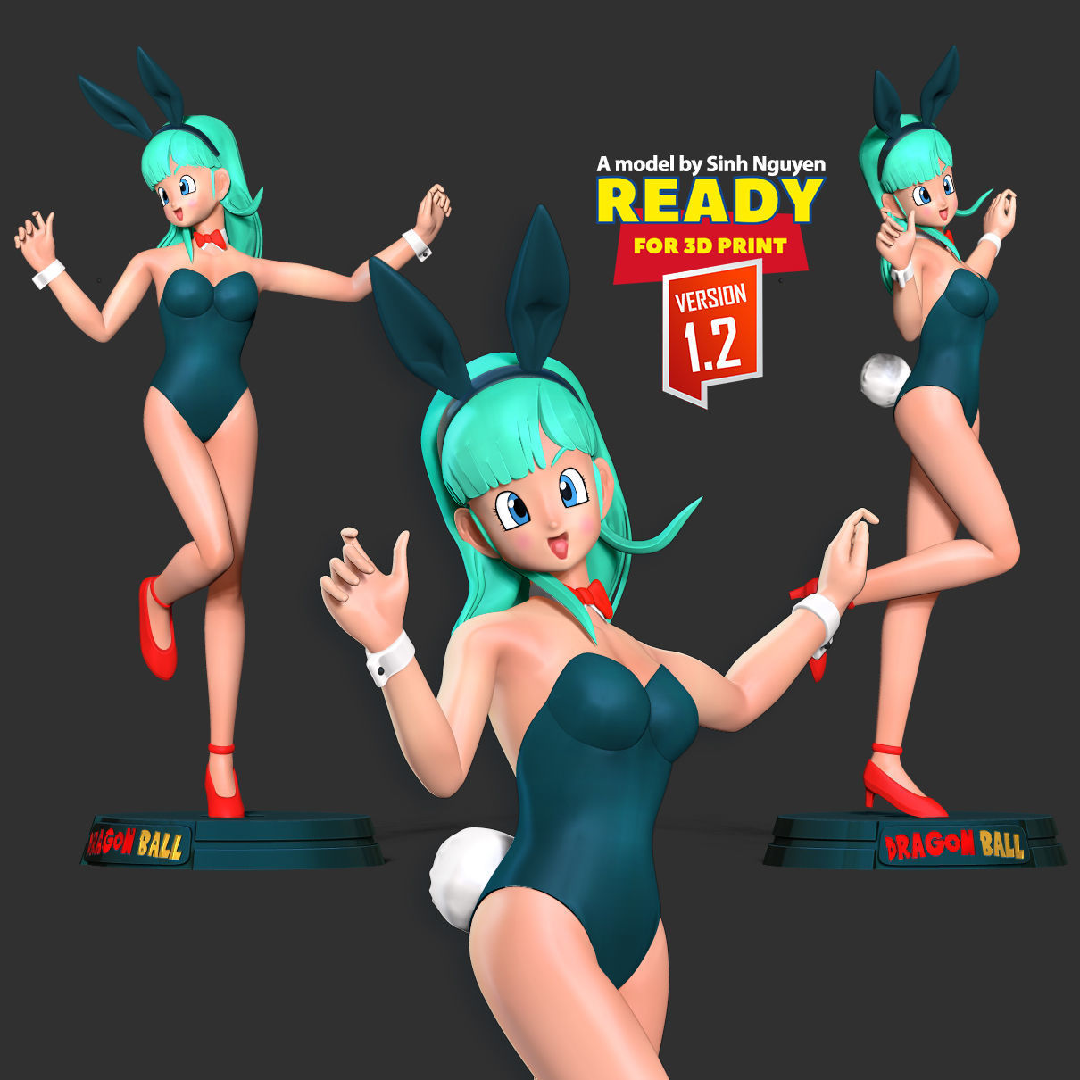 Bulma - Dragon Ball Fanart 3D print model_1