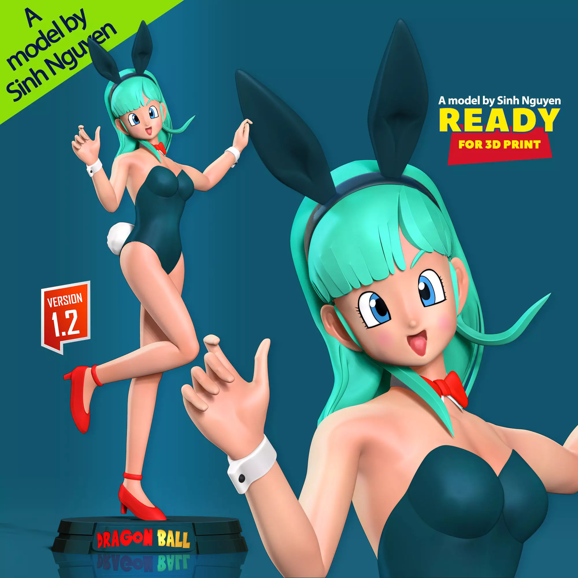 Bulma - Dragon Ball Fanart 3D print model_0