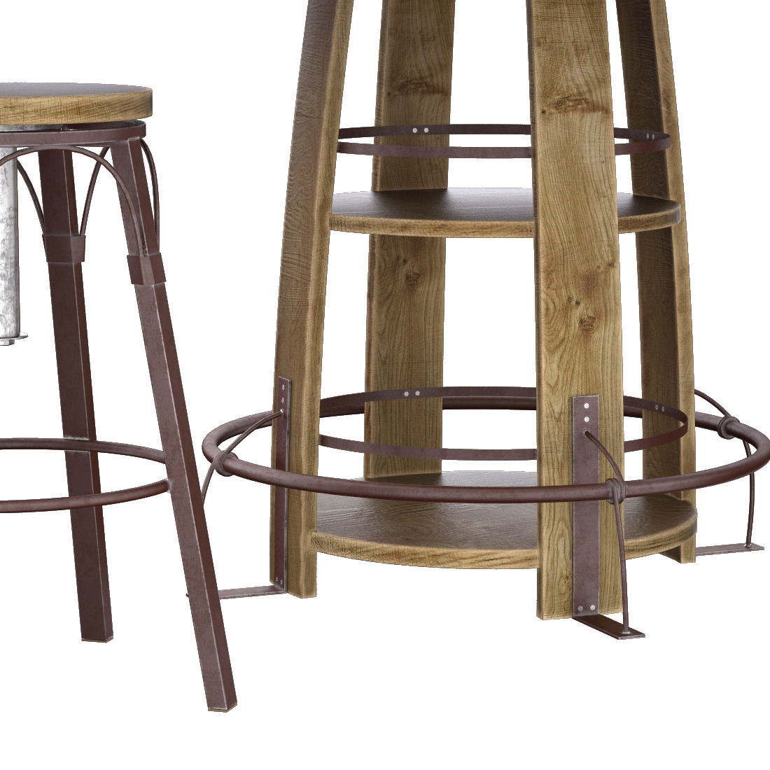 Bayshore Pub Table Set 3D model_2