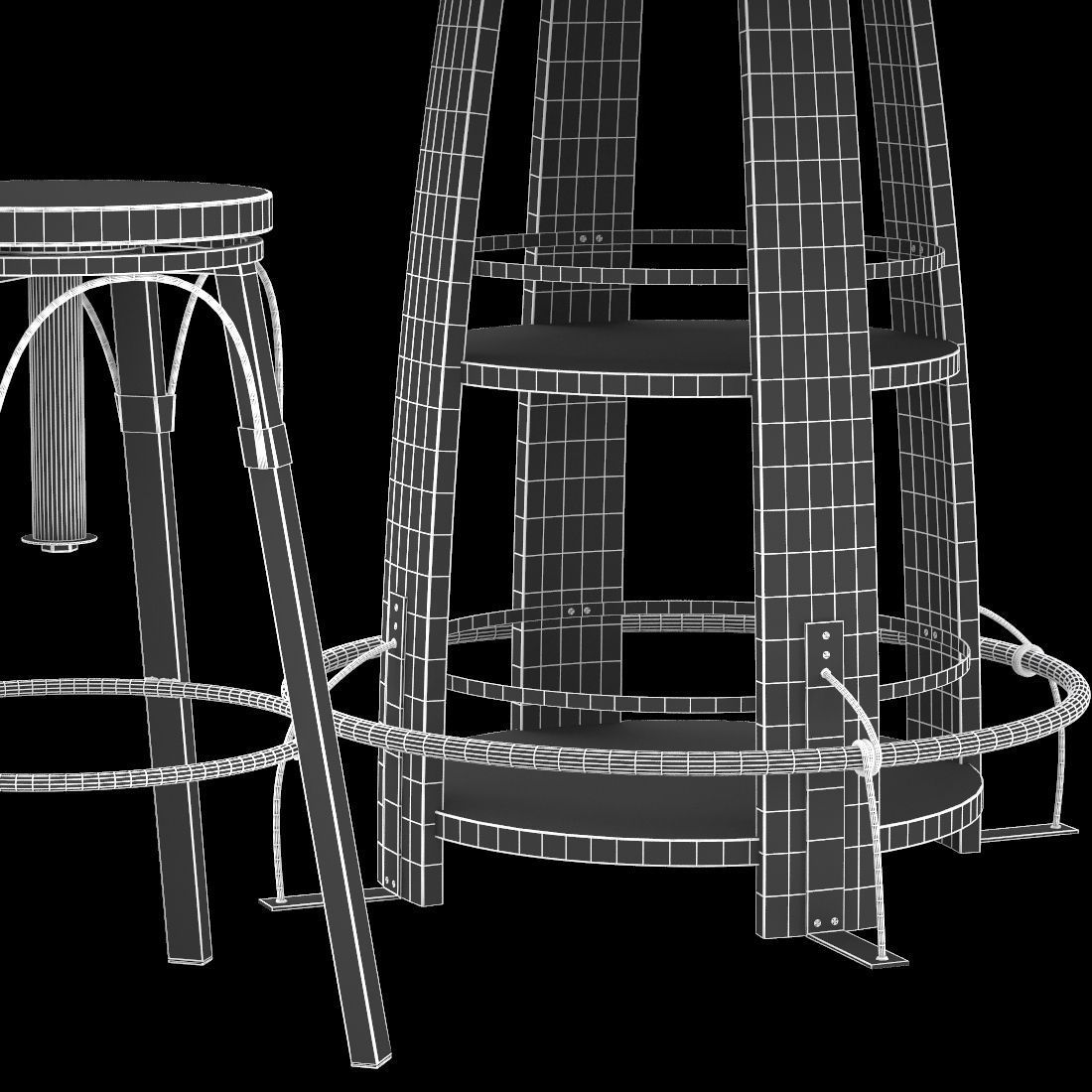 Bayshore Pub Table Set 3D model_6