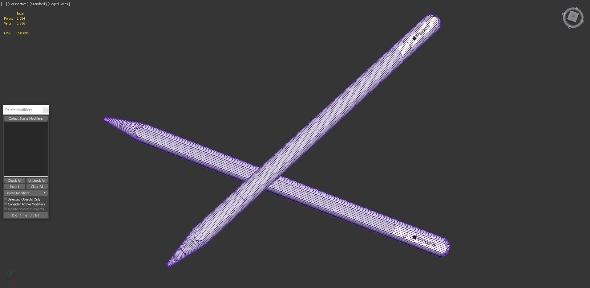 Apple iPad Pencil 2nd Generation 3D model_3