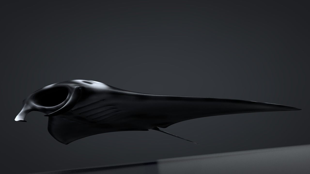 Manta Ray  Low-poly 3D model_4