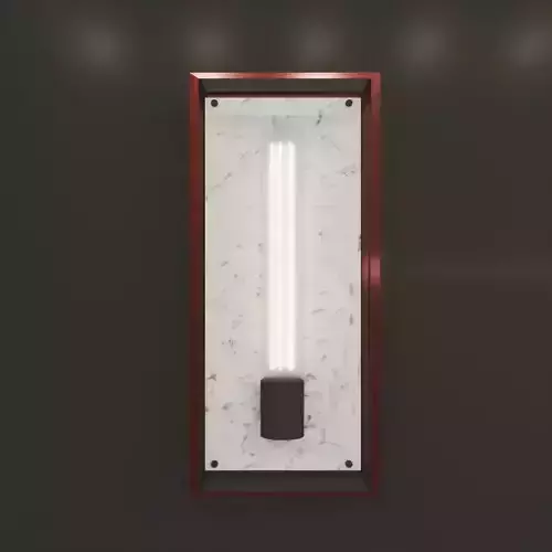 Wall Mounted Light - Marble Backplate