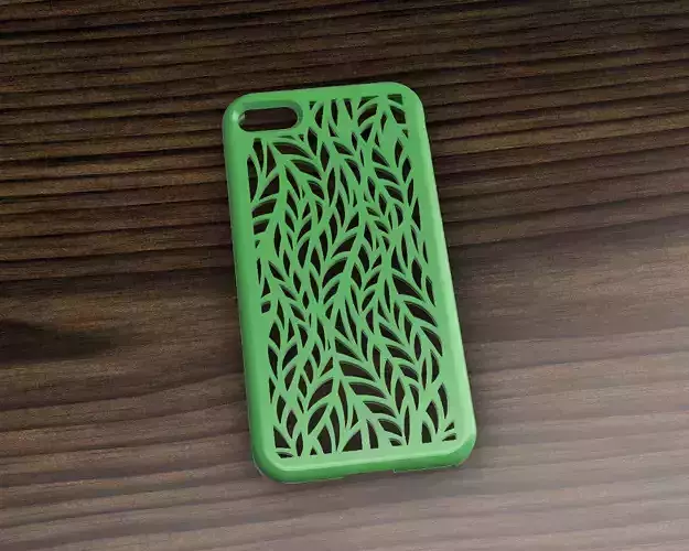 CASE IPHONE 7-8 LEAF MOTIVE 3D model