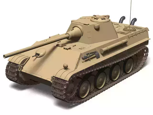 Panzerkampfwagen V Panther F 3D model