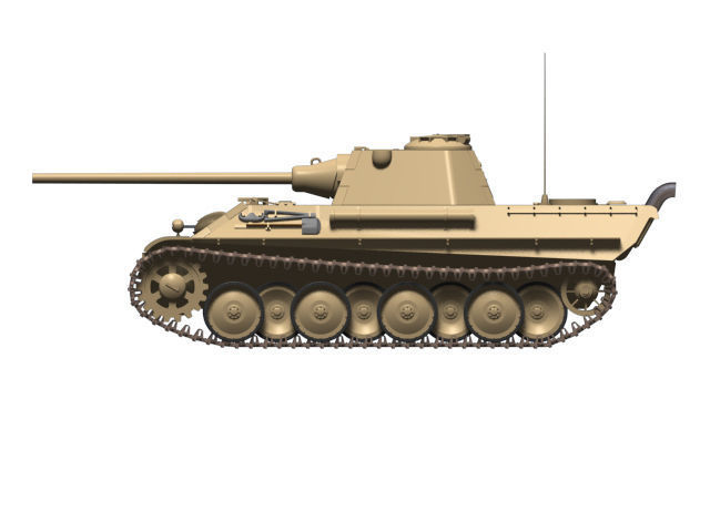 Panzerkampfwagen V Panther F 3D model_3