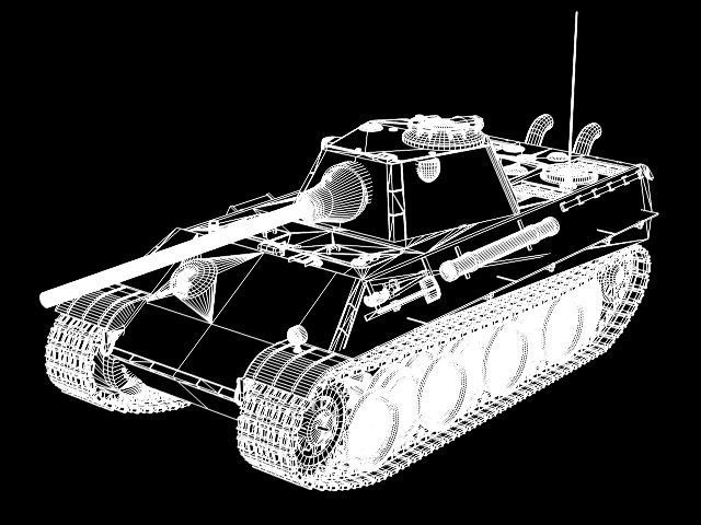 Panzerkampfwagen V Panther F 3D model_5