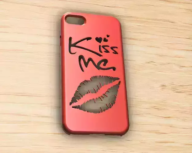 CARCASA  IPHONE 7-8 KISS ME 3D model