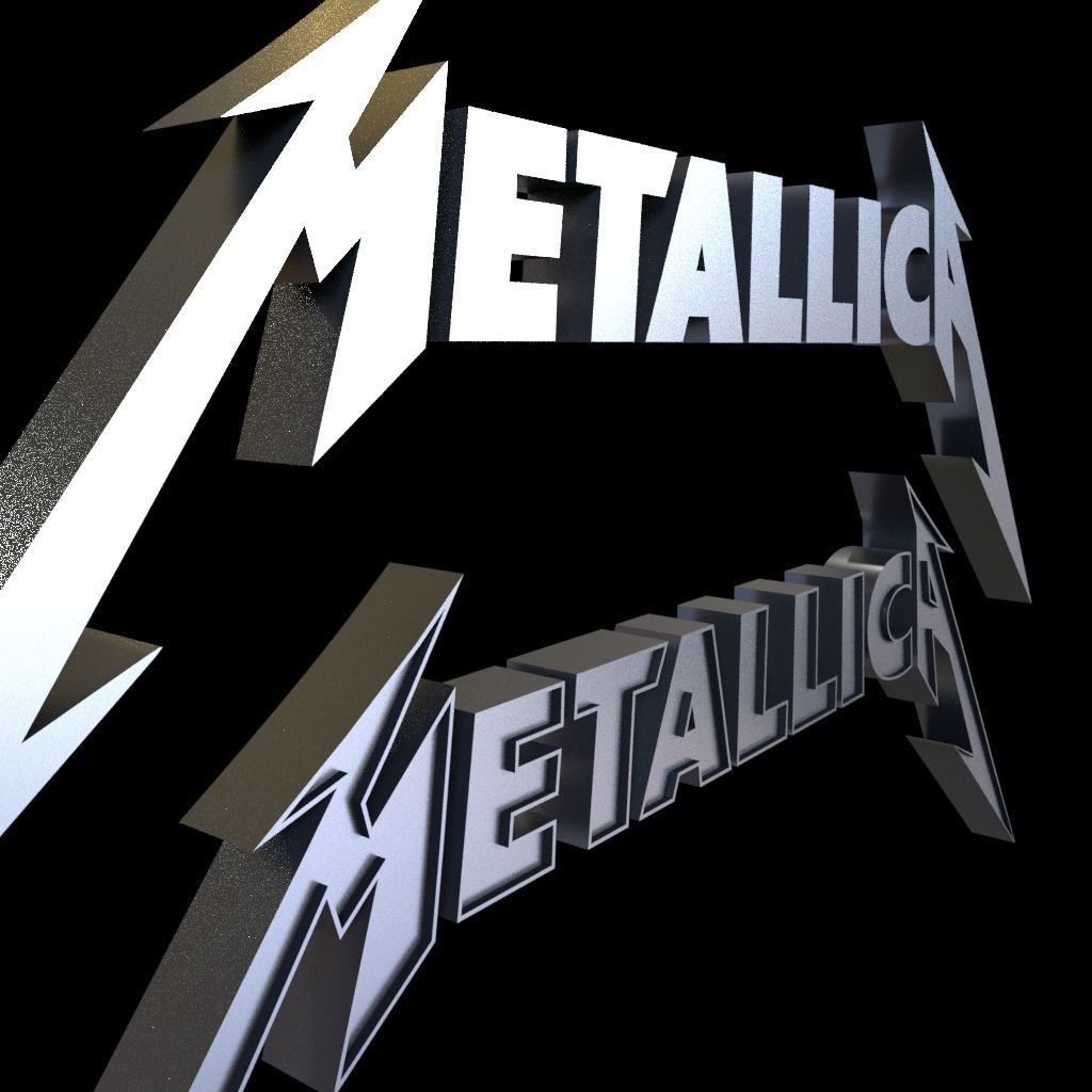 Metallica Necklace 3D print model_1