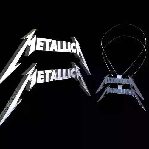 Metallica Necklace 3D print model