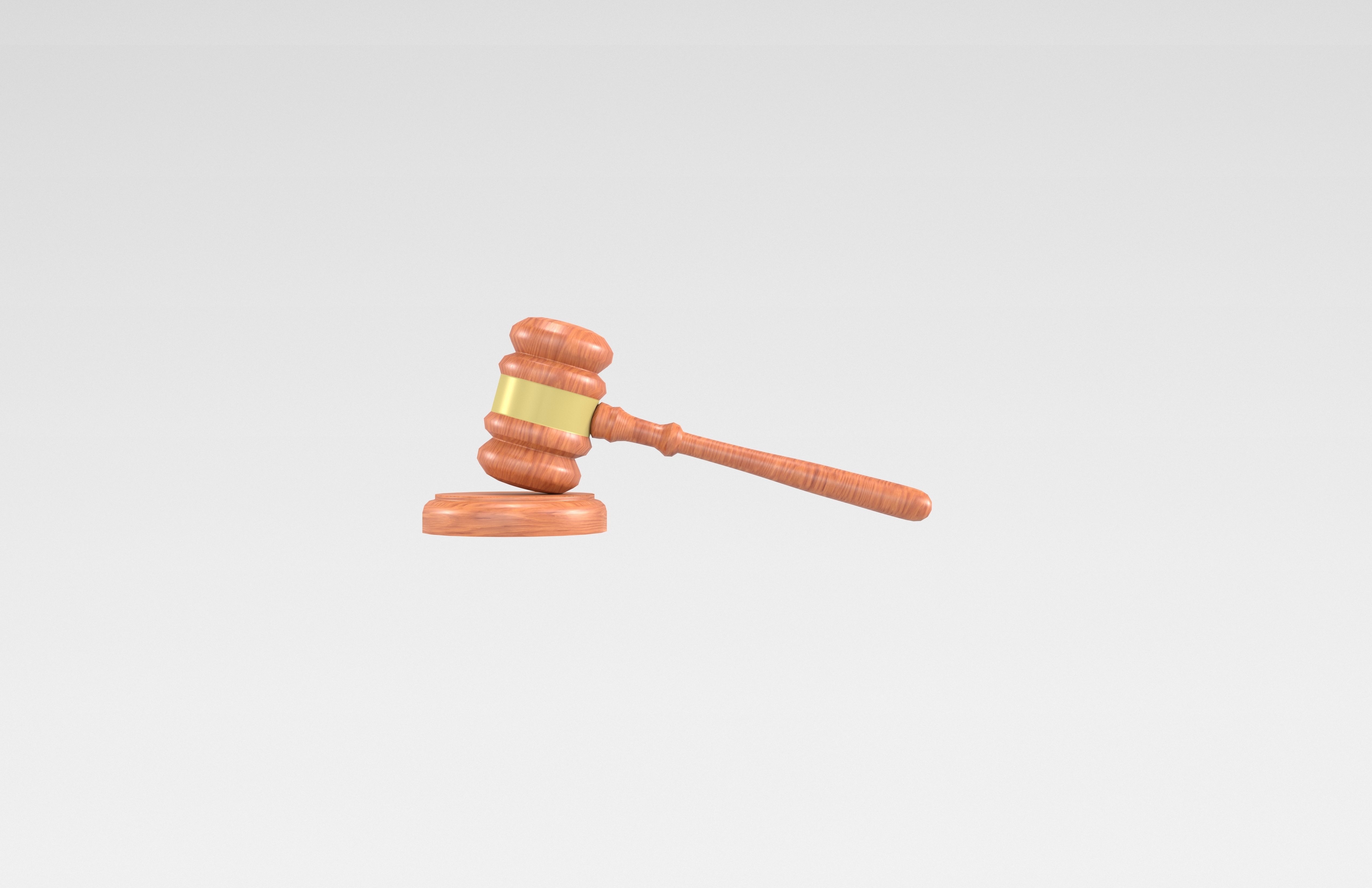 Gavel v1 002 Low-poly 3D model_1