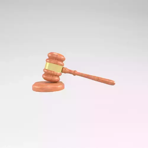 Gavel v1 002 Low-poly 3D model
