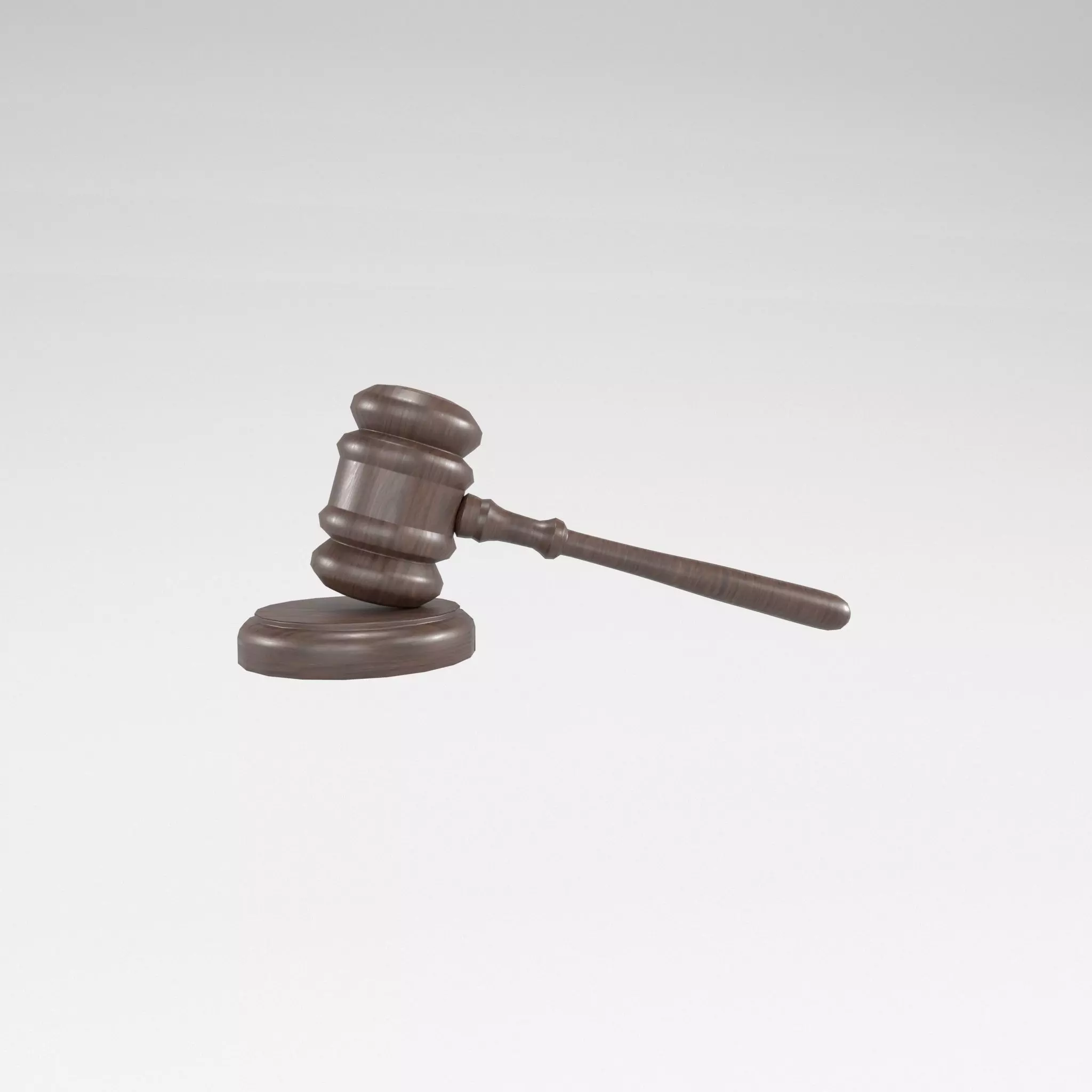 Gavel v1 003 Low-poly 3D model_0
