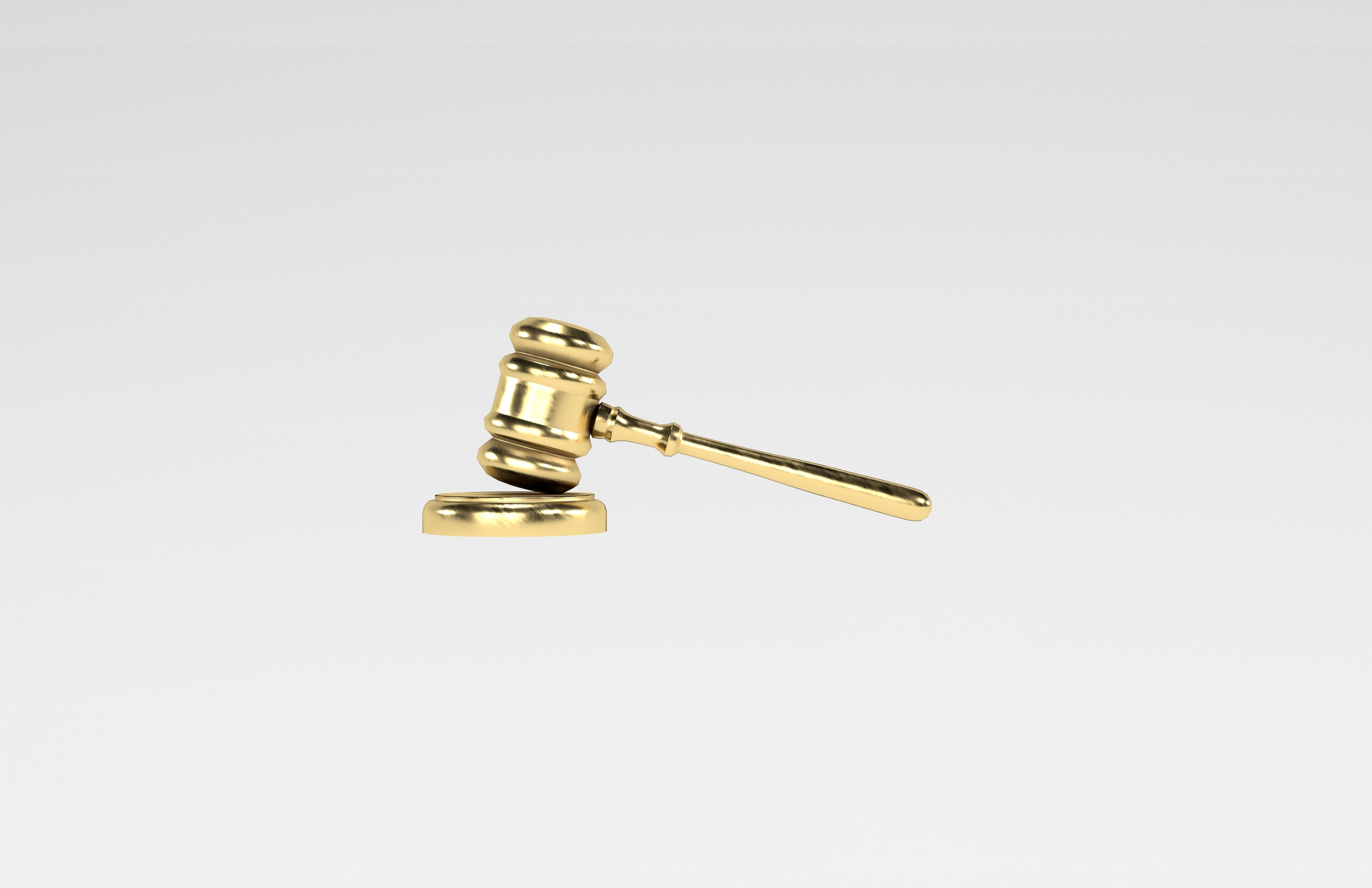 Gavel v1 006 Low-poly 3D model_1