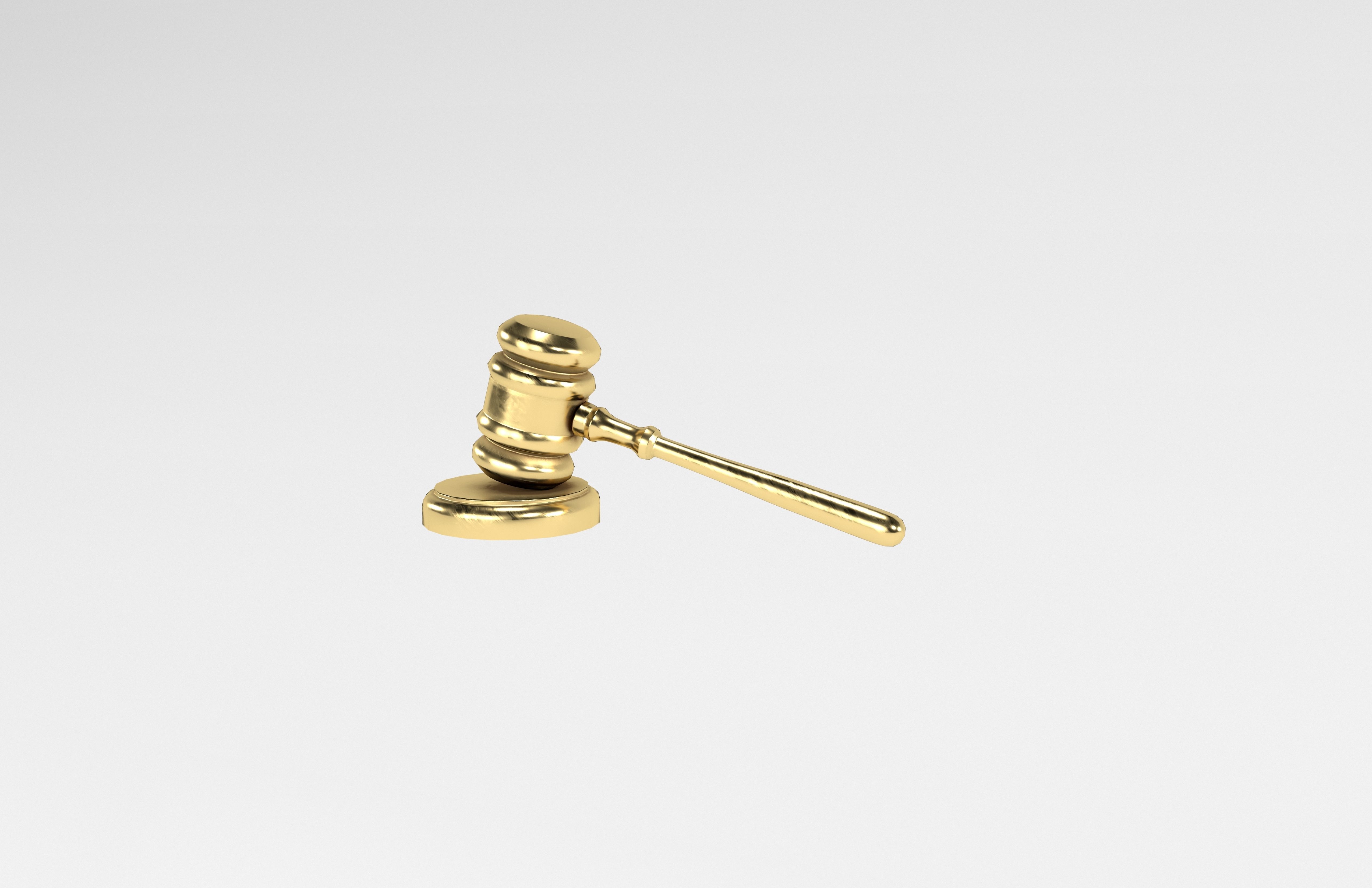 Gavel v1 006 Low-poly 3D model_2