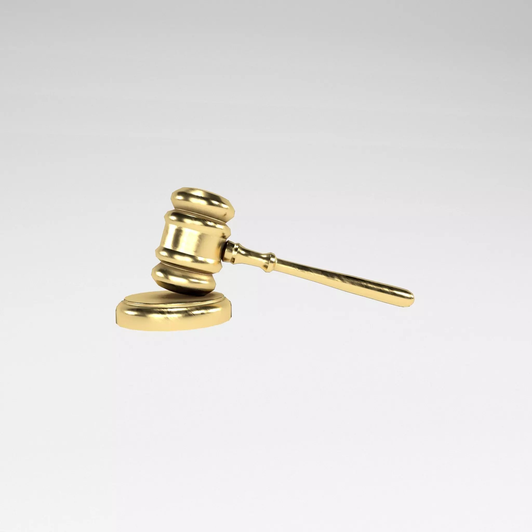 Gavel v1 006 Low-poly 3D model_0