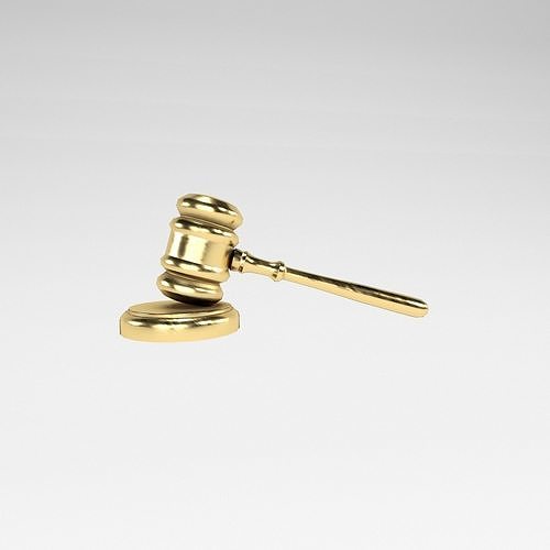 Gavel v1 006 Low-poly 3D model