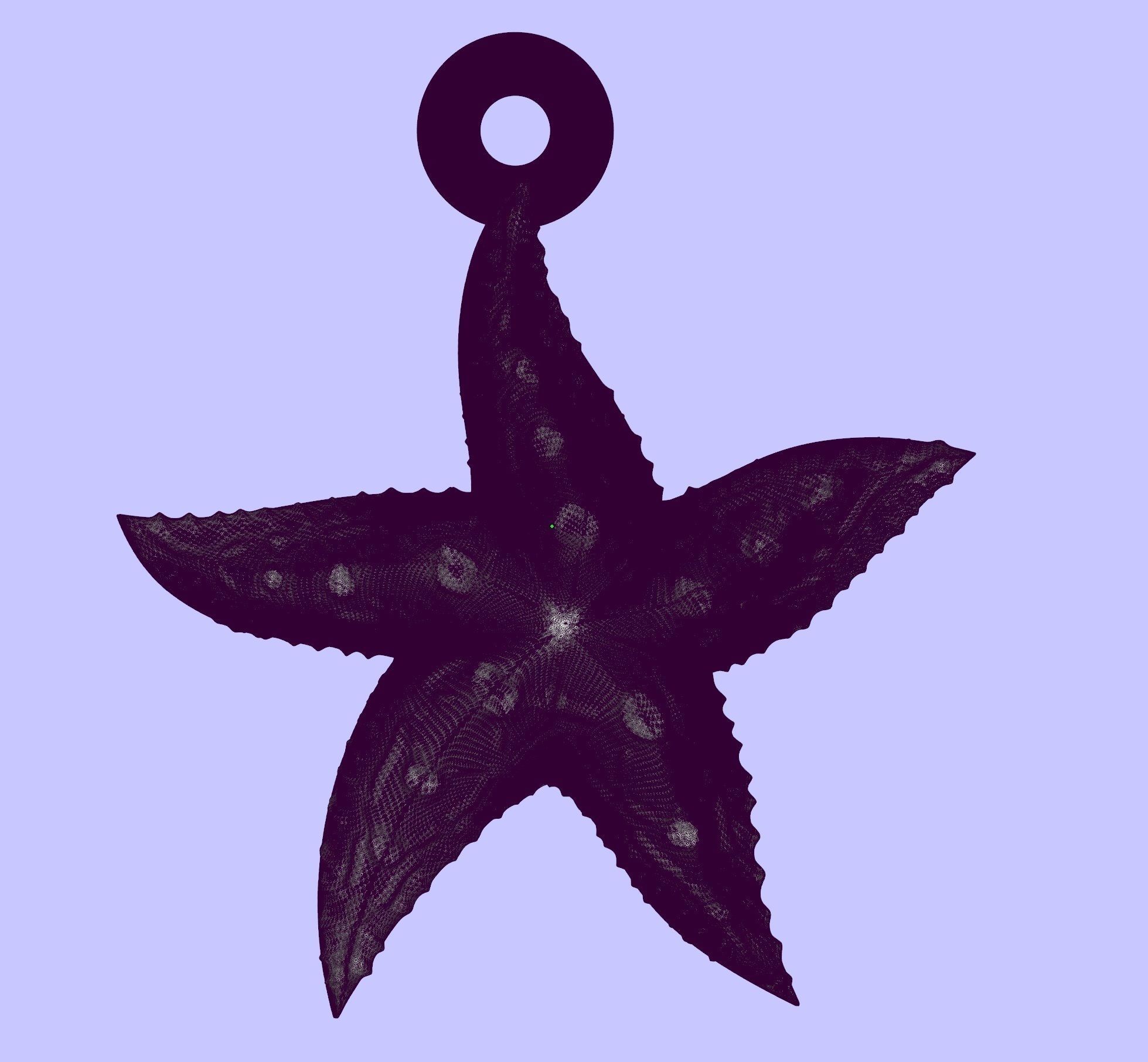 Beautiful Sea star   3D print model_17