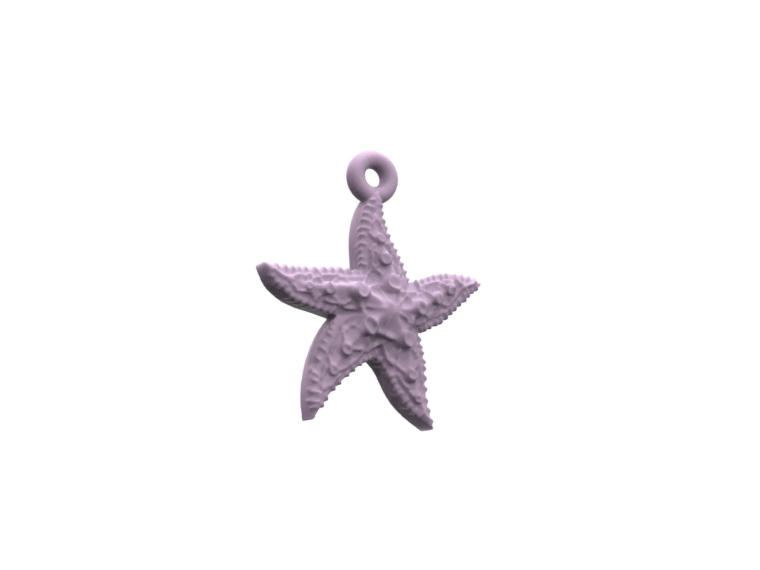 Beautiful Sea star   3D print model_15