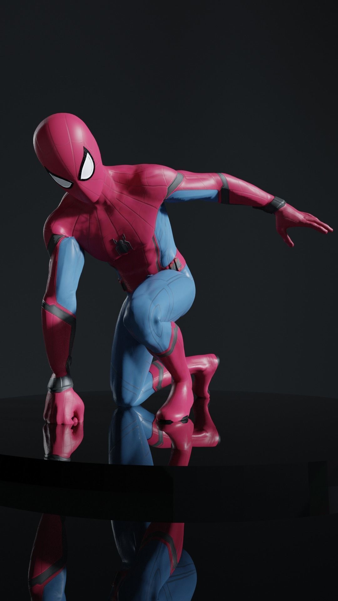 Spiderman Homecoming 3D Model Rigged 3D model_3