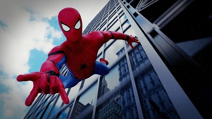 Spiderman Homecoming 3D Model Rigged 3D model