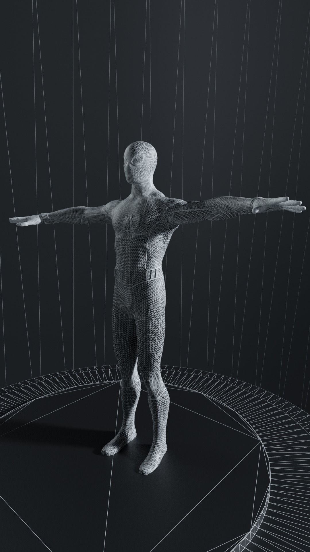 Spiderman Homecoming 3D Model Rigged 3D model_6