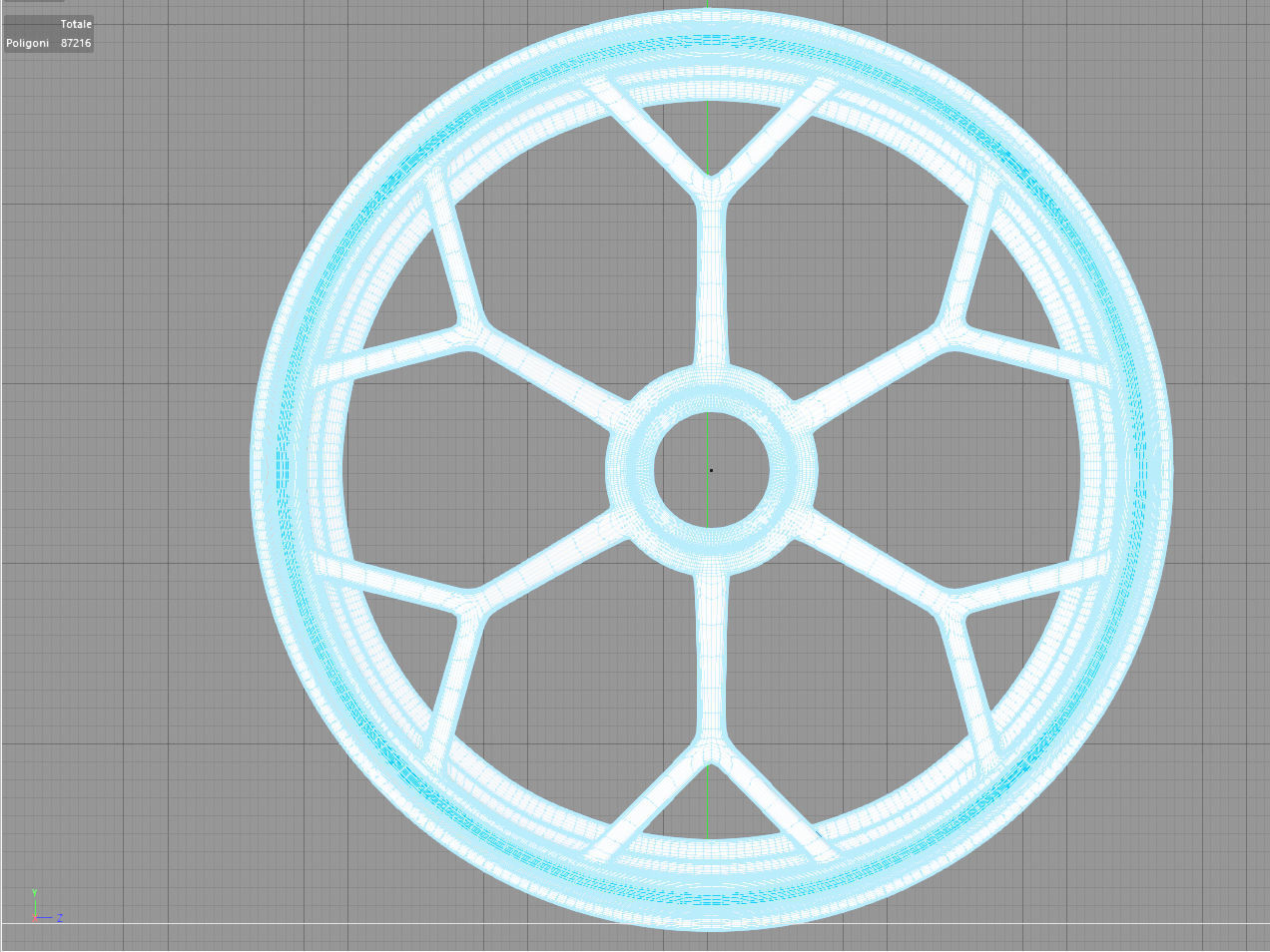 Hexagon Wheel 3D model CGTrader