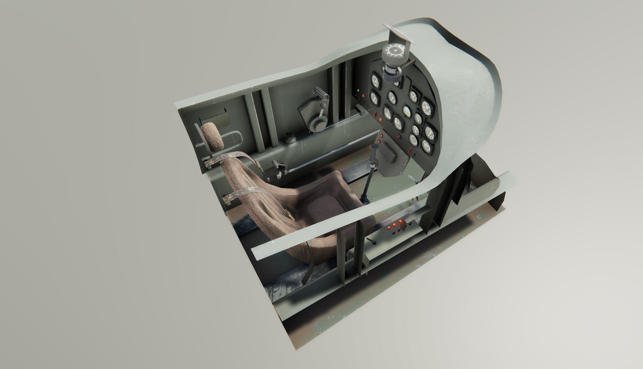 Airplane Cockpits Low-poly 3D model_20